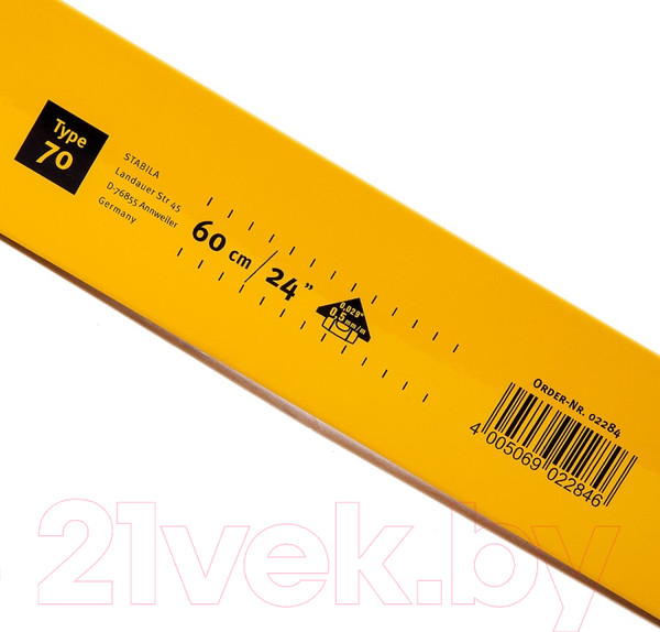 Изображение товара Уровень строительный Stabila 70 / 02284 (60см)