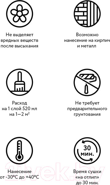 Изображение товара Эмаль Elcon Термостойкая до 700C (520мл, графит)