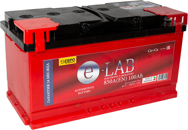 Изображение товара Автомобильный аккумулятор E-Lab 6СТ-100NR 850А (100 А/ч)