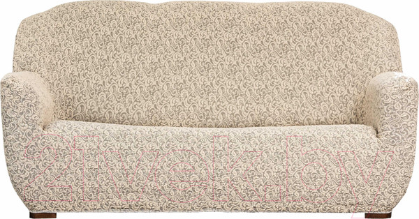 Изображение товара Чехол на 3-х местный диван Софатэкс Стандарт ПО-6 Венеция без оборки / 01152 (ваниль)