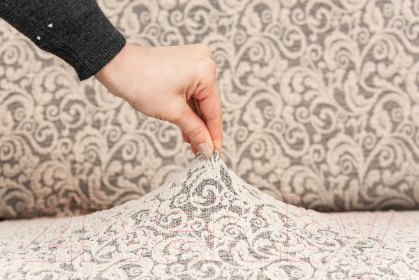 Изображение товара Чехол на 3-х местный диван Софатэкс Стандарт ПО-6 Венеция без оборки / 01152 (ваниль)