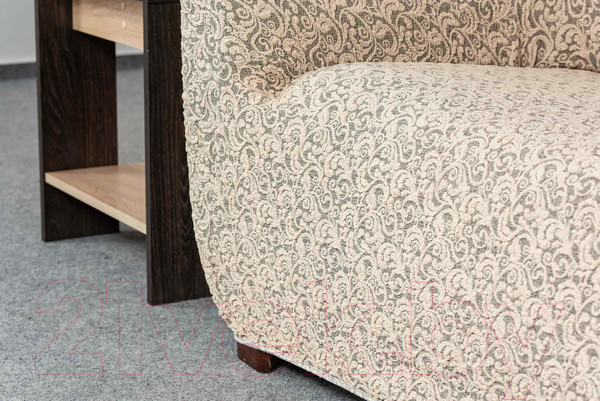 Изображение товара Чехол на 2-х местный диван Софатэкс Стандарт Венеция ПО-9 без оборки / 01151 (ваниль)