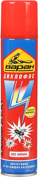 Изображение товара Аэрозоль от насекомых Варан Дихлофос А универсальный (300мл, синий)