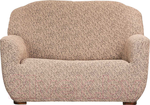 Изображение товара Чехол на 2-х местный диван Софатэкс Стандарт Венеция ПО-9 без оборки / 01195 (капучино)