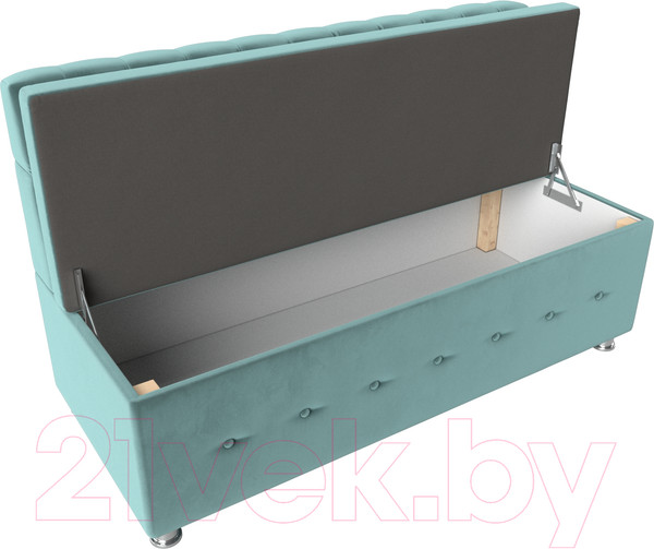 Изображение товара Скамья кухонная мягкая Лига Диванов Вента 284 / 108761 (велюр, бирюзовый)
