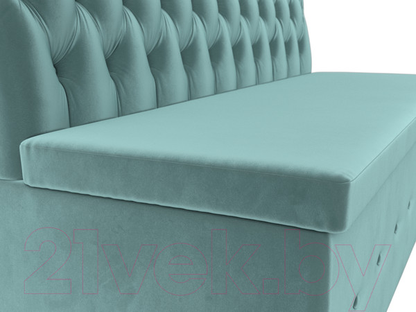 Изображение товара Скамья кухонная мягкая Лига Диванов Вента 284 / 108761 (велюр, бирюзовый)
