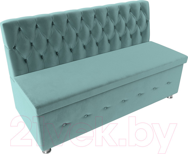 Изображение товара Скамья кухонная мягкая Лига Диванов Вента 284 / 108761 (велюр, бирюзовый)