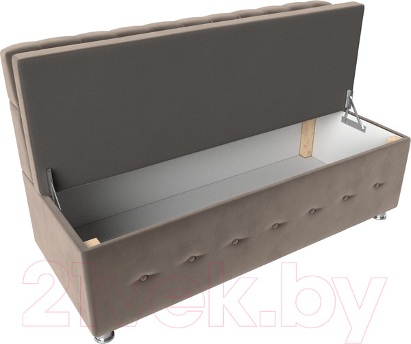 Изображение товара Скамья кухонная мягкая Лига Диванов Вента 284 / 108764 (велюр, коричневый)