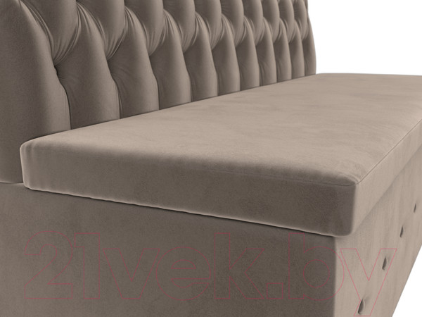 Изображение товара Скамья кухонная мягкая Лига Диванов Вента 284 / 108764 (велюр, коричневый)