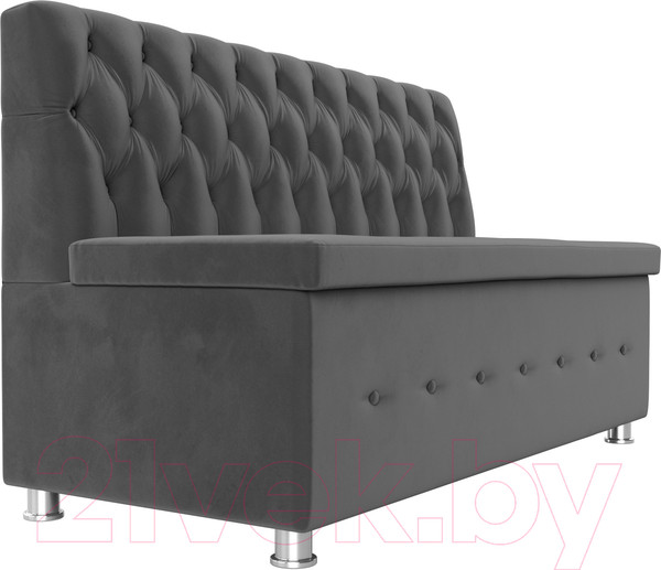 Изображение товара Скамья кухонная мягкая Лига Диванов Вента 284 / 108765 (велюр, серый)