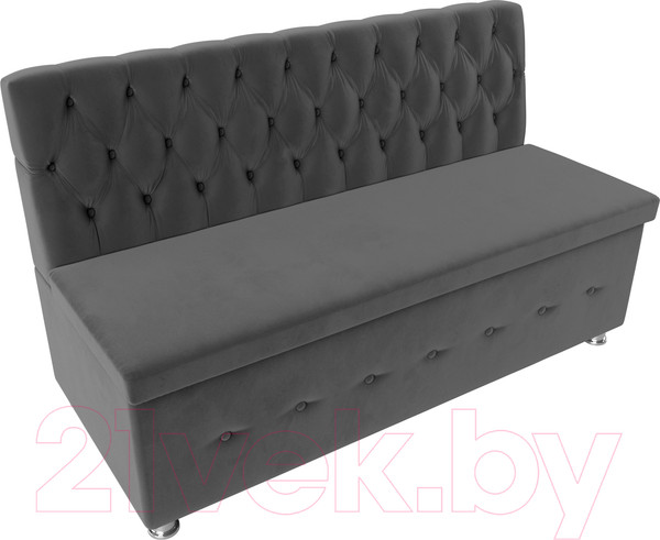 Изображение товара Скамья кухонная мягкая Лига Диванов Вента 284 / 108765 (велюр, серый)