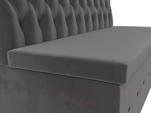 Изображение товара Скамья кухонная мягкая Лига Диванов Вента 284 / 108765 (велюр, серый)