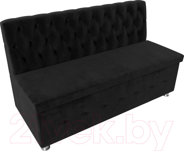 Изображение товара Скамья кухонная мягкая Лига Диванов Вента 284 / 108767 (велюр, черный)