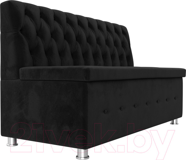 Изображение товара Скамья кухонная мягкая Лига Диванов Вента 284 / 108767 (велюр, черный)