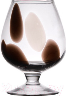 Изображение товара Набор бокалов Неман Цветная крошка / 37504 (6шт, черный/белый)