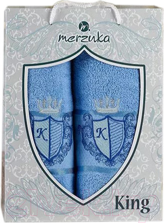 Изображение товара Набор полотенец Merzuka 50x90/70x140 / 10544 (голубой)