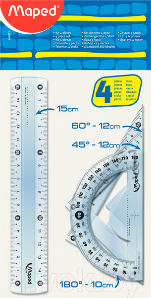 Изображение товара Набор для черчения Maped Кристалл / 242815