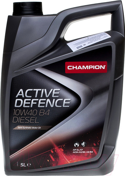 Изображение товара Моторное масло Champion Active Defence B4 Diesel  10W40 / 8204210 (5л)
