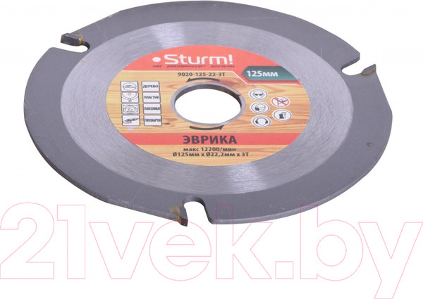 Изображение товара Пильный диск Sturm! 9020-125-22-3T