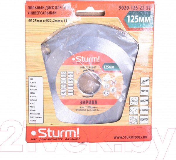 Изображение товара Пильный диск Sturm! 9020-125-22-3T