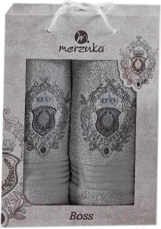 Изображение товара Набор полотенец Merzuka 50x90/70x140 / 9807 (серый)