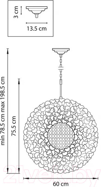 Изображение товара Потолочный светильник Lightstar Verona 727081
