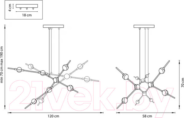Изображение товара Потолочный светильник Lightstar Bergamo 745247