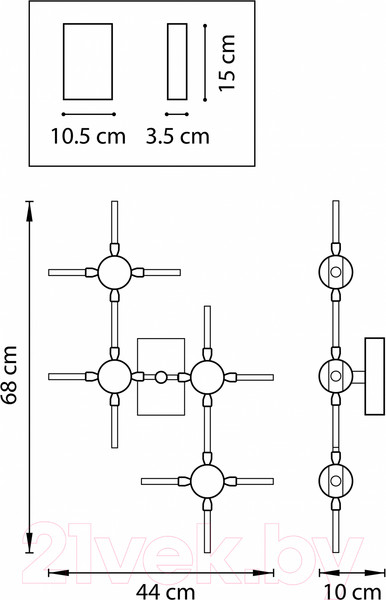 Изображение товара Бра Lightstar Bergamo 745647
