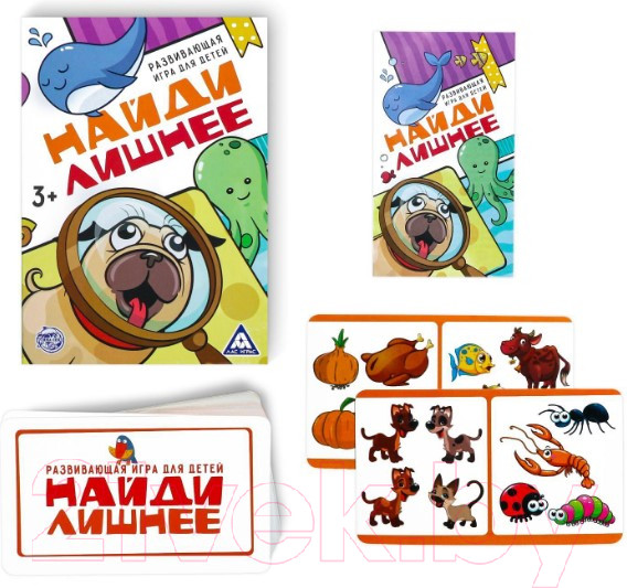 Изображение товара Развивающие карточки Лас Играс Найди лишнее / 3841200