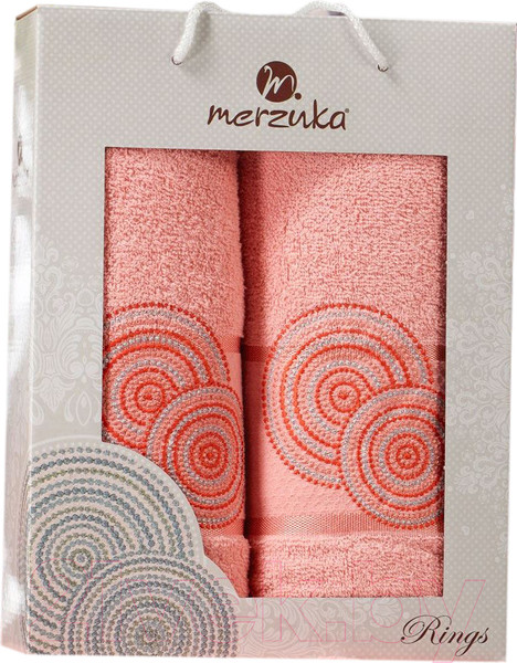 Изображение товара Набор полотенец Merzuka 50x90/70x140 / 11040 (персиковый)