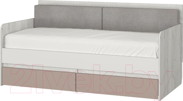 Изображение товара Кровать-тахта детская Аквилон Зефир №800.4 (дуб эльза/мокко)