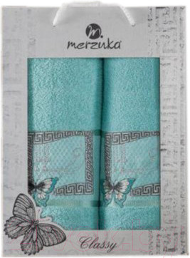 Изображение товара Набор полотенец Merzuka 50x90/70x140 / 11290 (бирюзовый)