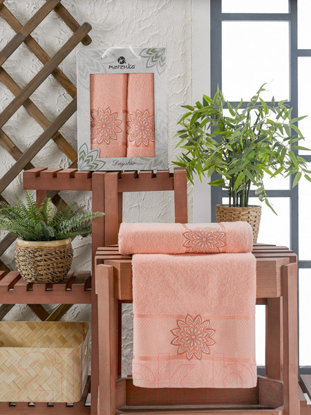Изображение товара Набор полотенец Merzuka 50x90/70x140 / 11292 (оранжевый)