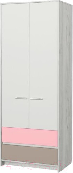 Изображение товара Шкаф Аквилон Зефир №2 800 (дуб эльза/розовый)
