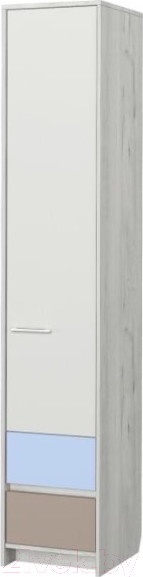 Изображение товара Шкаф-пенал Аквилон Зефир №5.3 400 (дуб эльза/голубой)