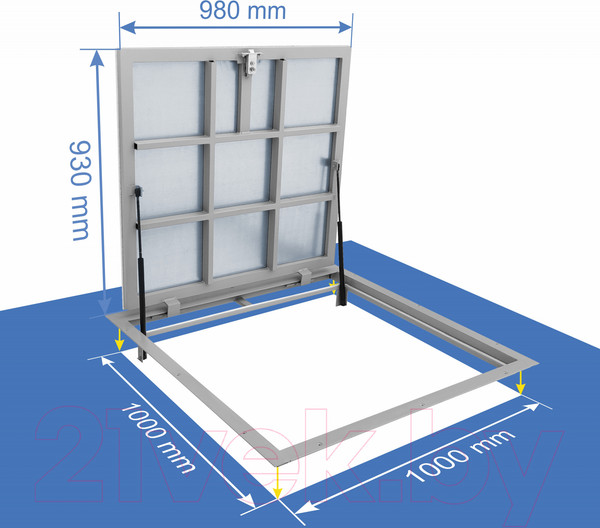 Изображение товара Люк напольный Lukoff Гарант Люкс 100x100