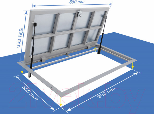 Изображение товара Люк напольный Lukoff Гарант Люкс 60x90 П