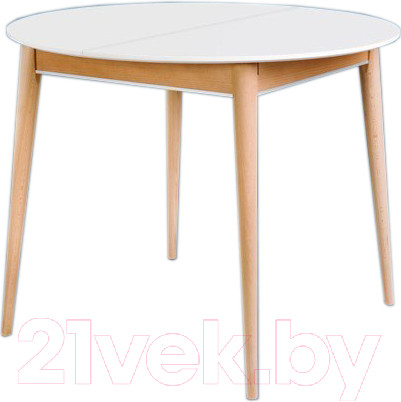 Изображение товара Обеденный стол ТехКомПро Арека КС950 / 121724 (бук/тон 1/подстолье тон 2/ножка 8)