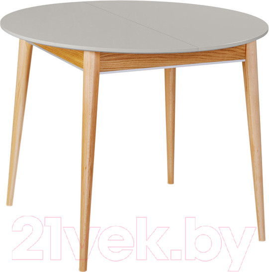 Изображение товара Обеденный стол ТехКомПро Арека КС950 / 121725 (бук/шале/подстолье тон 2/ножка 8)