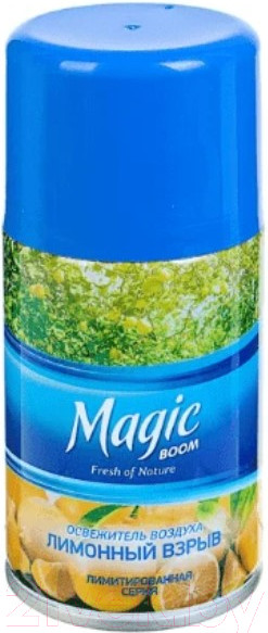 Изображение товара Сменный блок для освежителя воздуха Magic Boom Лимонный взрыв (250мл)