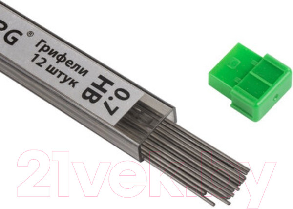 Изображение товара Набор грифелей для карандаша Brauberg Hi-Polymer / 180446 (12шт)