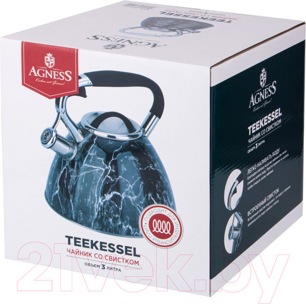 Изображение товара Чайник со свистком Agness 937-040