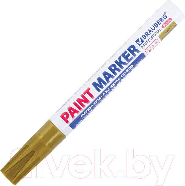 Изображение товара Маркер перманентный Brauberg Professional Plus / 151449 (золото)