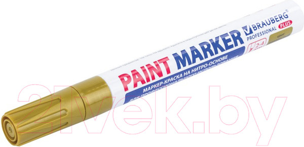 Изображение товара Маркер перманентный Brauberg Professional Plus / 151449 (золото)