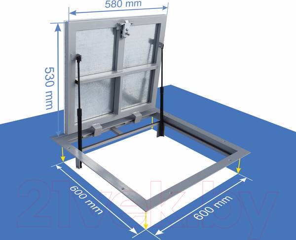Изображение товара Люк напольный Lukoff Гарант Люкс 60x60