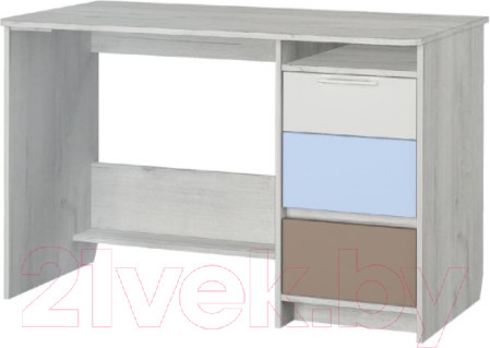 Изображение товара Письменный стол Аквилон Зефир №17.2 120 (дуб эльза/голубой)
