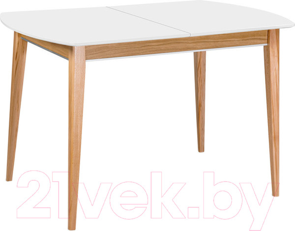 Изображение товара Обеденный стол ТехКомПро Арека ПО 80x140-180 / 121713 (бук/тон 1/подстолье тон 2/ножка 7)