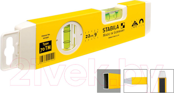Изображение товара Уровень строительный Stabila 70TM / 02190