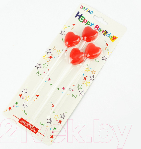 Изображение товара Набор свечей для торта Darvish Сердечки / DV-H-1277