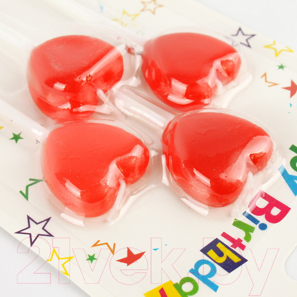 Изображение товара Набор свечей для торта Darvish Сердечки / DV-H-1277